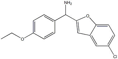 (5-chloro-1-benzofuran-2-yl)(4-ethoxyphenyl)methanamine Struktur