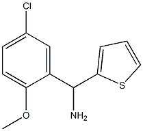 (5-chloro-2-methoxyphenyl)(thiophen-2-yl)methanamine Struktur