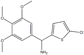 (5-chlorothiophen-2-yl)(3,4,5-trimethoxyphenyl)methanamine Struktur