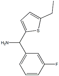 (5-ethylthiophen-2-yl)(3-fluorophenyl)methanamine Struktur