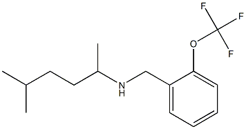 (5-methylhexan-2-yl)({[2-(trifluoromethoxy)phenyl]methyl})amine Struktur