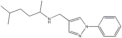 (5-methylhexan-2-yl)[(1-phenyl-1H-pyrazol-4-yl)methyl]amine Struktur