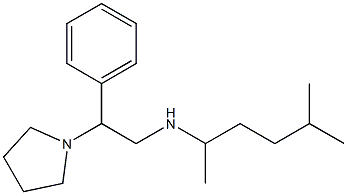 (5-methylhexan-2-yl)[2-phenyl-2-(pyrrolidin-1-yl)ethyl]amine Struktur