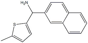 (5-methylthiophen-2-yl)(naphthalen-2-yl)methanamine Struktur