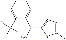 (5-methylthiophen-2-yl)[2-(trifluoromethyl)phenyl]methanamine Struktur