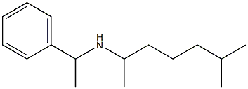 (6-methylheptan-2-yl)(1-phenylethyl)amine Struktur