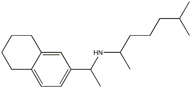 (6-methylheptan-2-yl)[1-(5,6,7,8-tetrahydronaphthalen-2-yl)ethyl]amine Struktur