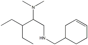 (cyclohex-3-en-1-ylmethyl)[2-(dimethylamino)-3-ethylpentyl]amine Struktur