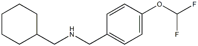 (cyclohexylmethyl)({[4-(difluoromethoxy)phenyl]methyl})amine Struktur