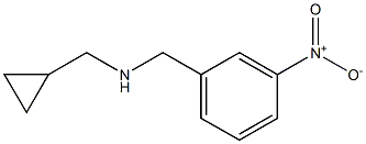 (cyclopropylmethyl)[(3-nitrophenyl)methyl]amine Struktur