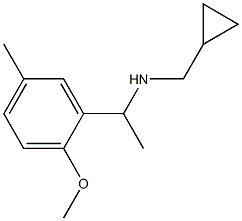 (cyclopropylmethyl)[1-(2-methoxy-5-methylphenyl)ethyl]amine Struktur