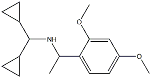 (dicyclopropylmethyl)[1-(2,4-dimethoxyphenyl)ethyl]amine Struktur