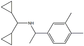 (dicyclopropylmethyl)[1-(3,4-dimethylphenyl)ethyl]amine Struktur