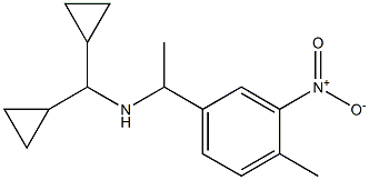 (dicyclopropylmethyl)[1-(4-methyl-3-nitrophenyl)ethyl]amine Struktur