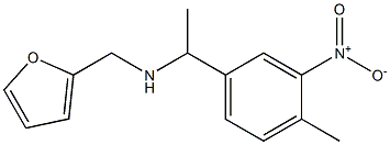 (furan-2-ylmethyl)[1-(4-methyl-3-nitrophenyl)ethyl]amine Struktur