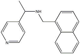 (naphthalen-1-ylmethyl)[1-(pyridin-4-yl)ethyl]amine Struktur