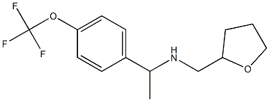 (oxolan-2-ylmethyl)({1-[4-(trifluoromethoxy)phenyl]ethyl})amine Struktur