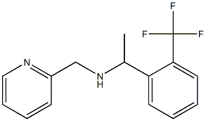 (pyridin-2-ylmethyl)({1-[2-(trifluoromethyl)phenyl]ethyl})amine Struktur