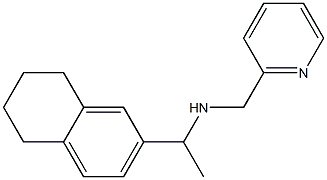 (pyridin-2-ylmethyl)[1-(5,6,7,8-tetrahydronaphthalen-2-yl)ethyl]amine Struktur