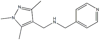 (pyridin-4-ylmethyl)[(1,3,5-trimethyl-1H-pyrazol-4-yl)methyl]amine Struktur