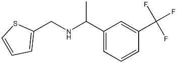 (thiophen-2-ylmethyl)({1-[3-(trifluoromethyl)phenyl]ethyl})amine Struktur