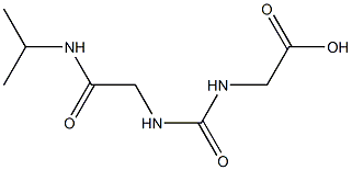 [({[2-(isopropylamino)-2-oxoethyl]amino}carbonyl)amino]acetic acid Struktur