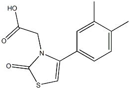 [4-(3,4-dimethylphenyl)-2-oxo-1,3-thiazol-3(2H)-yl]acetic acid Struktur