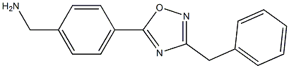 [4-(3-benzyl-1,2,4-oxadiazol-5-yl)phenyl]methanamine Struktur