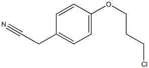 [4-(3-chloropropoxy)phenyl]acetonitrile Struktur