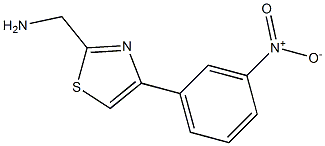 [4-(3-nitrophenyl)-1,3-thiazol-2-yl]methanamine Struktur