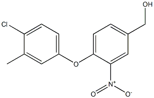 [4-(4-chloro-3-methylphenoxy)-3-nitrophenyl]methanol Struktur