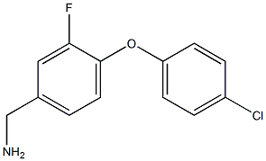 [4-(4-chlorophenoxy)-3-fluorophenyl]methanamine Struktur