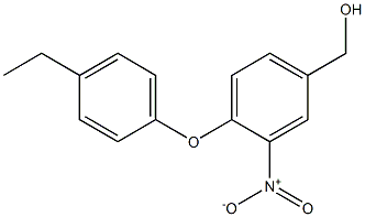 [4-(4-ethylphenoxy)-3-nitrophenyl]methanol Struktur