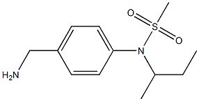 [4-(aminomethyl)phenyl]-N-(butan-2-yl)methanesulfonamide Struktur