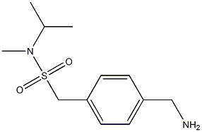 [4-(aminomethyl)phenyl]-N-methyl-N-(propan-2-yl)methanesulfonamide Struktur