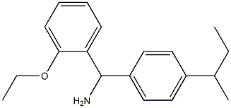 [4-(butan-2-yl)phenyl](2-ethoxyphenyl)methanamine Struktur