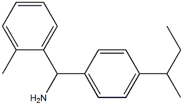 [4-(butan-2-yl)phenyl](2-methylphenyl)methanamine Struktur