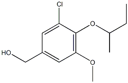 [4-(butan-2-yloxy)-3-chloro-5-methoxyphenyl]methanol Struktur