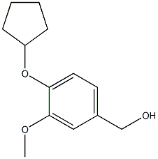 [4-(cyclopentyloxy)-3-methoxyphenyl]methanol Struktur