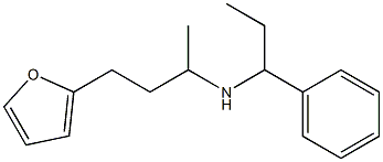 [4-(furan-2-yl)butan-2-yl](1-phenylpropyl)amine Struktur