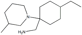 [4-ethyl-1-(3-methylpiperidin-1-yl)cyclohexyl]methanamine Struktur