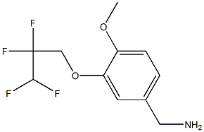 [4-methoxy-3-(2,2,3,3-tetrafluoropropoxy)phenyl]methanamine Struktur