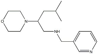 [4-methyl-2-(morpholin-4-yl)pentyl](pyridin-3-ylmethyl)amine Struktur