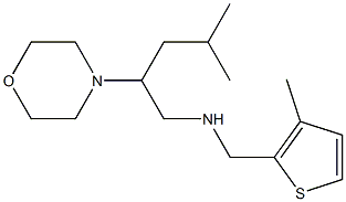 [4-methyl-2-(morpholin-4-yl)pentyl][(3-methylthiophen-2-yl)methyl]amine Struktur