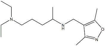 [5-(diethylamino)pentan-2-yl][(3,5-dimethyl-1,2-oxazol-4-yl)methyl]amine Struktur