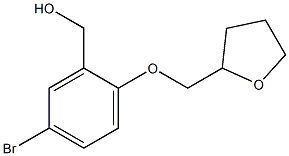 [5-bromo-2-(oxolan-2-ylmethoxy)phenyl]methanol Struktur