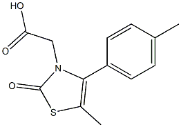 [5-methyl-4-(4-methylphenyl)-2-oxo-1,3-thiazol-3(2H)-yl]acetic acid Struktur