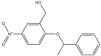 [5-nitro-2-(1-phenylethoxy)phenyl]methanol Struktur