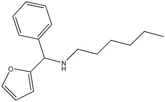 [furan-2-yl(phenyl)methyl](hexyl)amine Struktur