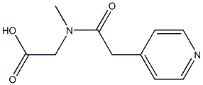 [methyl(pyridin-4-ylacetyl)amino]acetic acid Struktur